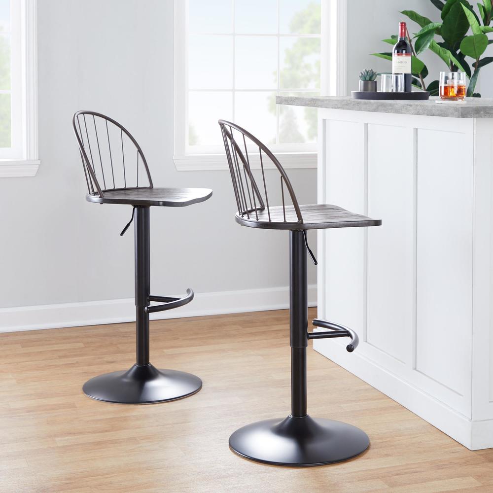 Riley Adjustable Barstool - Set of 2. Picture 9