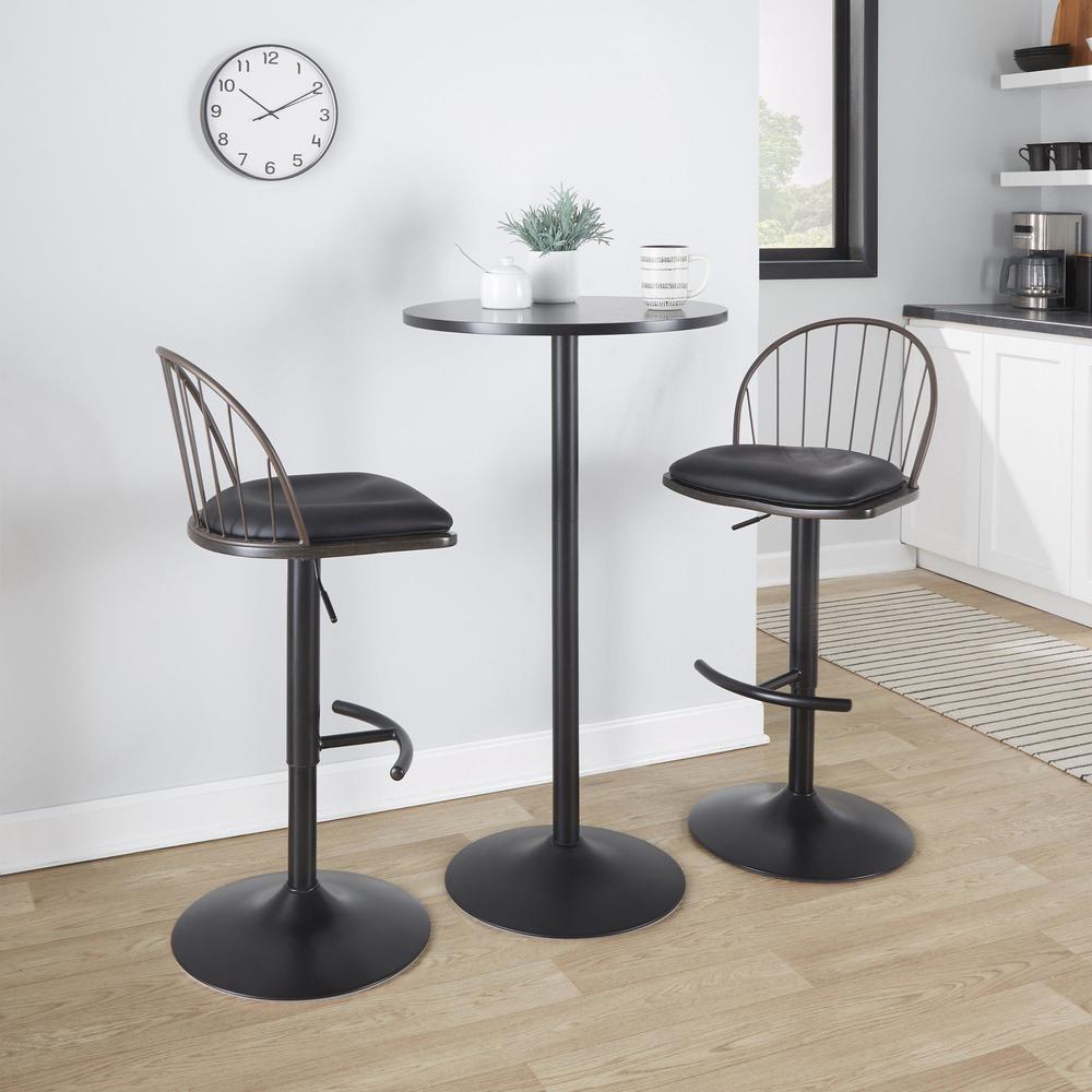 Riley Adjustable Barstool - Set of 2. Picture 10