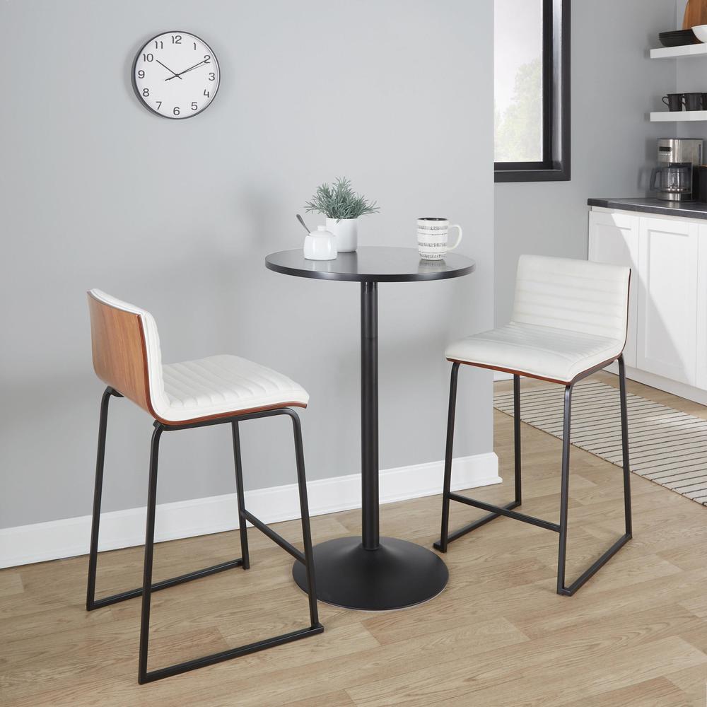 White Mason Mara 26" Fixed-Height Counter Stool - Set of 2. Picture 9