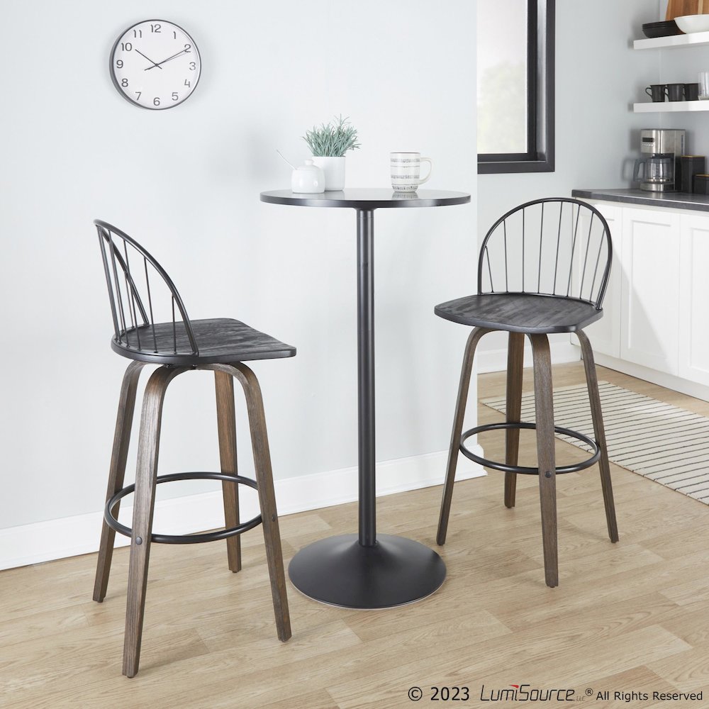 Riley 30" Fixed-Height Barstool - Set of 2. Picture 9