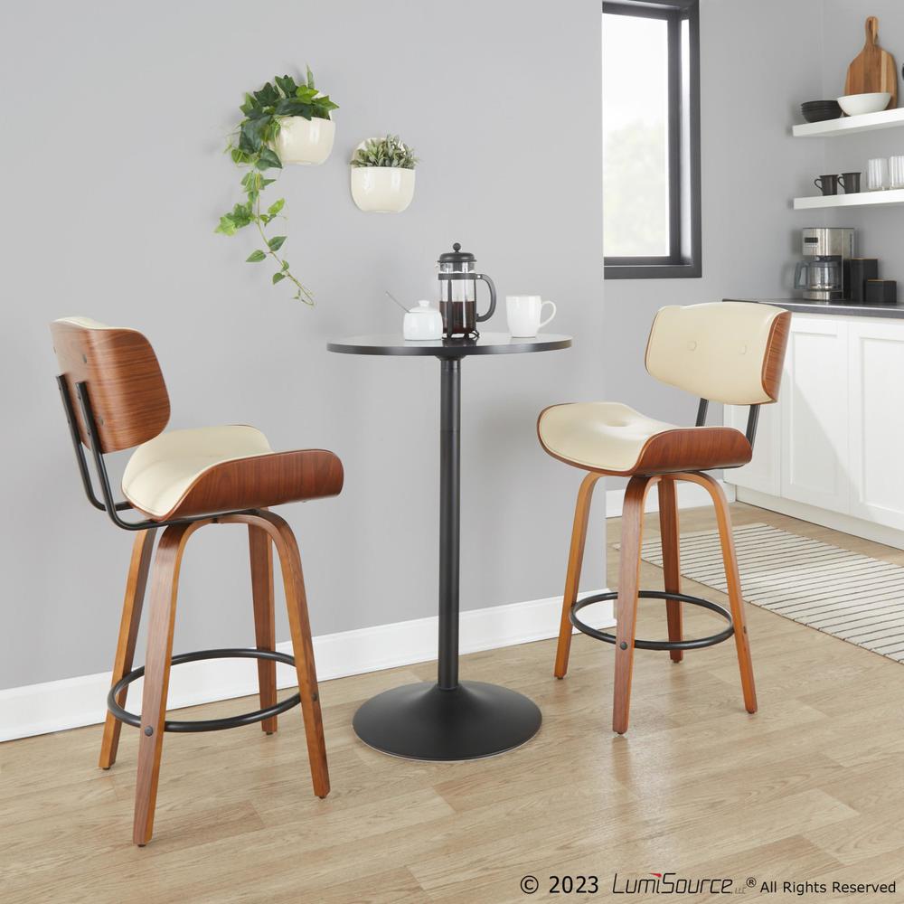 Beige Lombardi 26" Fixed-Height Counter Stool - Set of 2. Picture 8