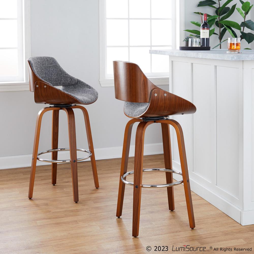 Multi Fabrizzi 30" Fixed-Height Barstool - Set of 2. Picture 7