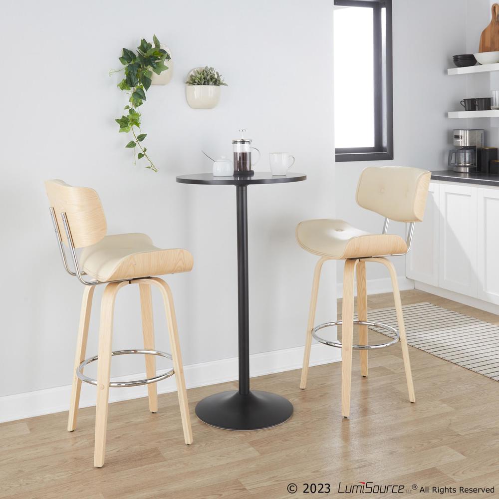 Lombardi 30" Fixed-Height Barstool - Set of 2. Picture 9