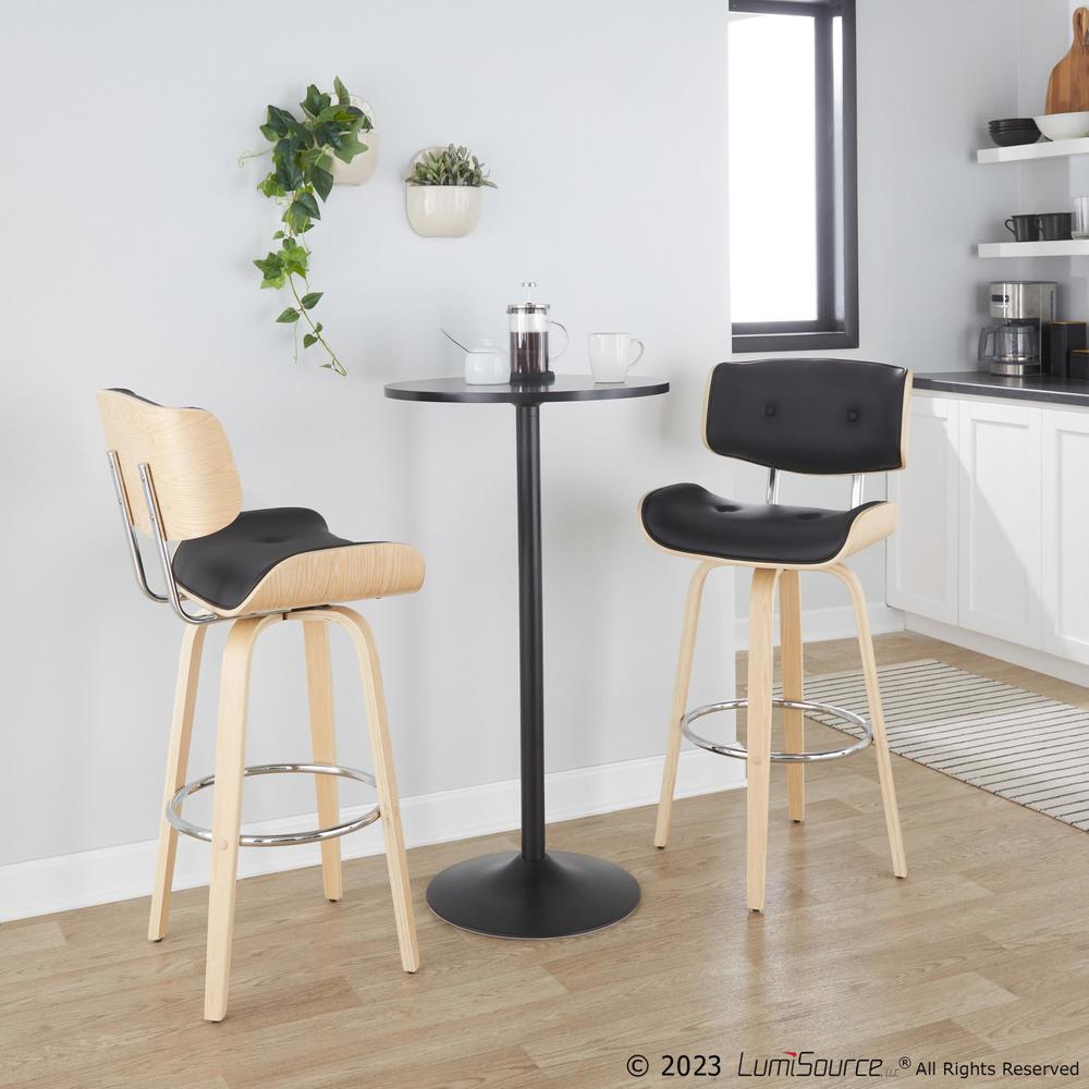 Lombardi 30" Fixed-Height Barstool - Set of 2. Picture 9