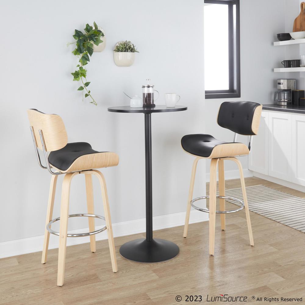 Lombardi 30" Fixed-Height Barstool - Set of 2. Picture 10