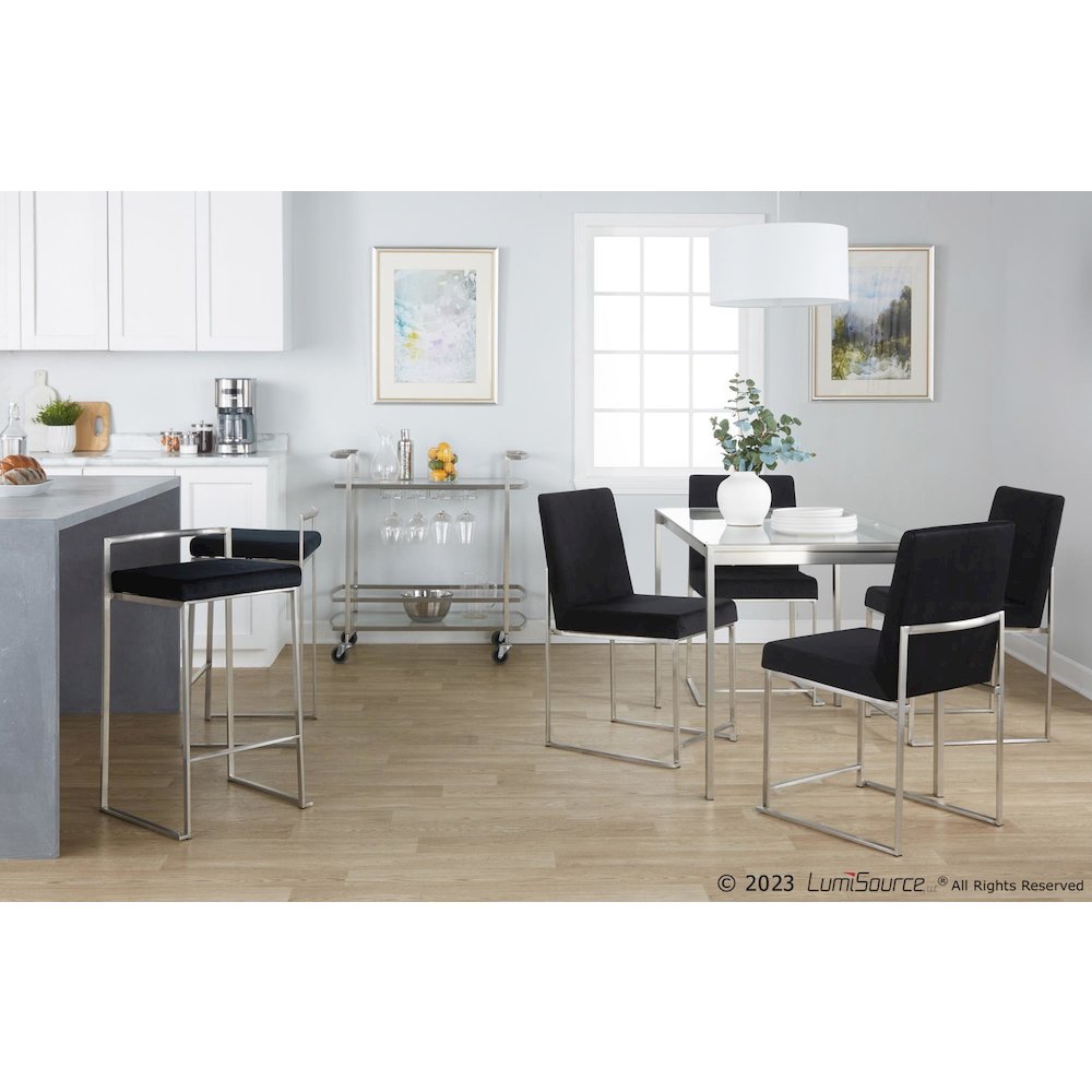 Fuji Stacker 26" Fixed-Height Counter Stool - Set of 3. Picture 10