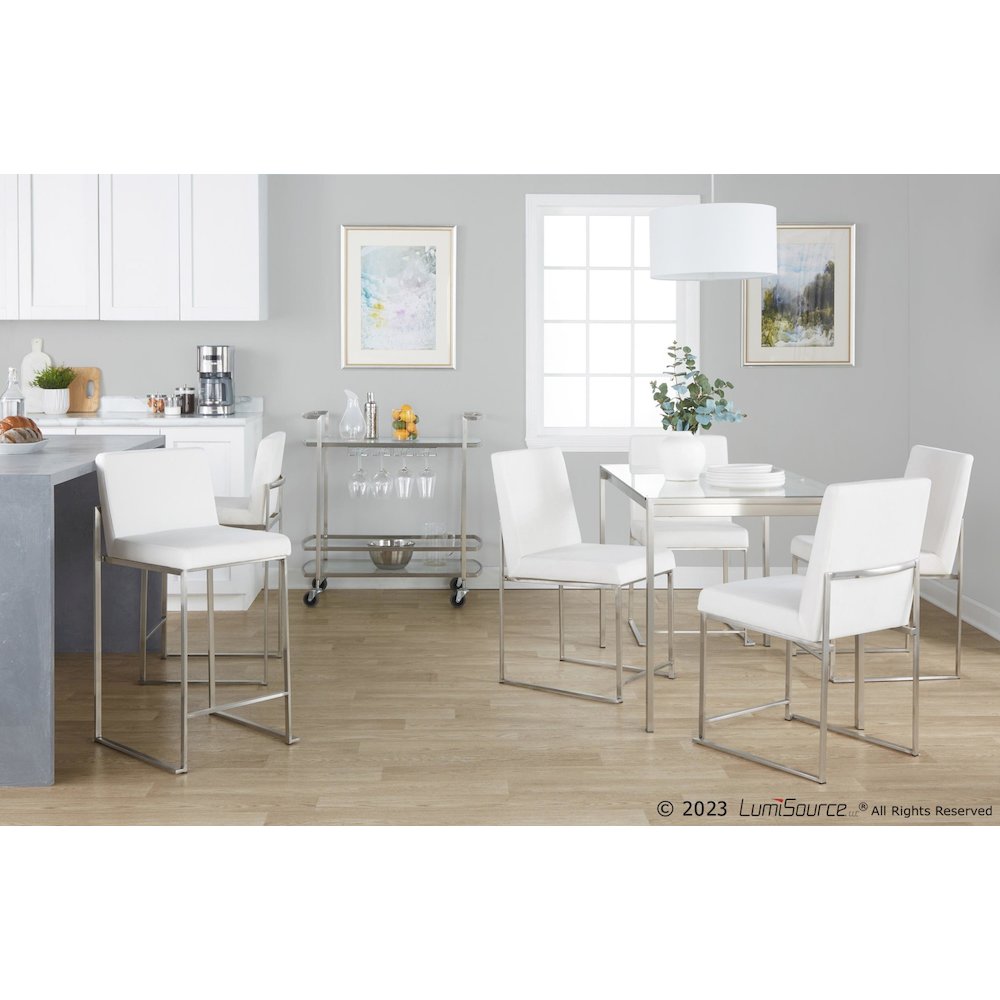 Fuji High Back 26" Fixed-Height Counter Stool - Set of 3. Picture 10