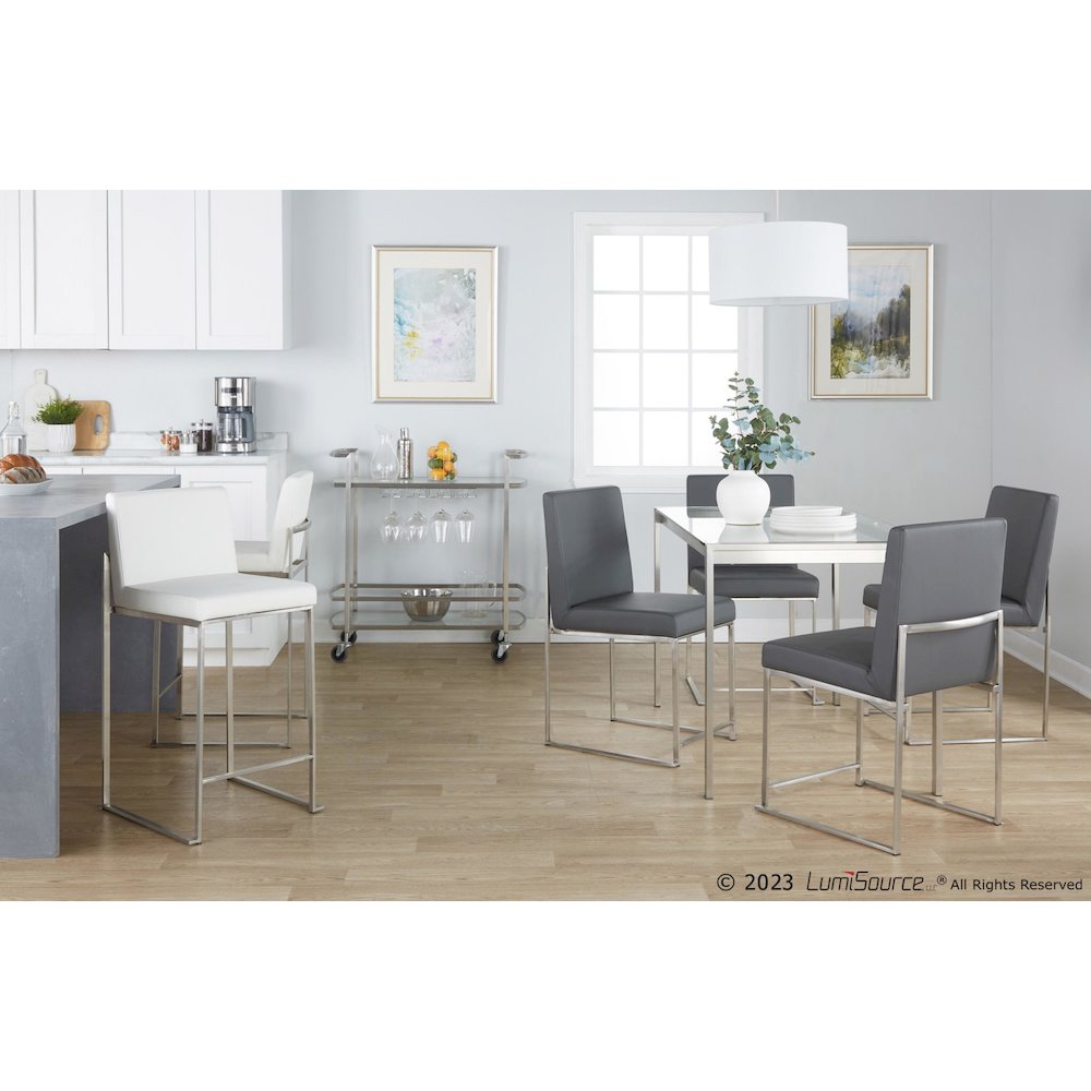 Fuji High Back 26" Fixed-Height Counter Stool - Set of 3. Picture 9