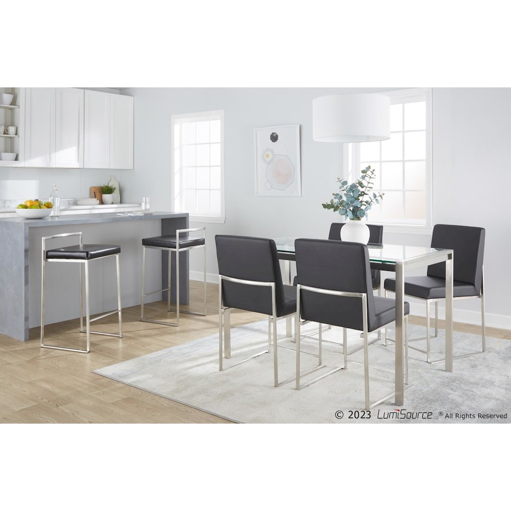 Fuji Stacker 26" Fixed-Height Counter Stool - Set of 3. Picture 7