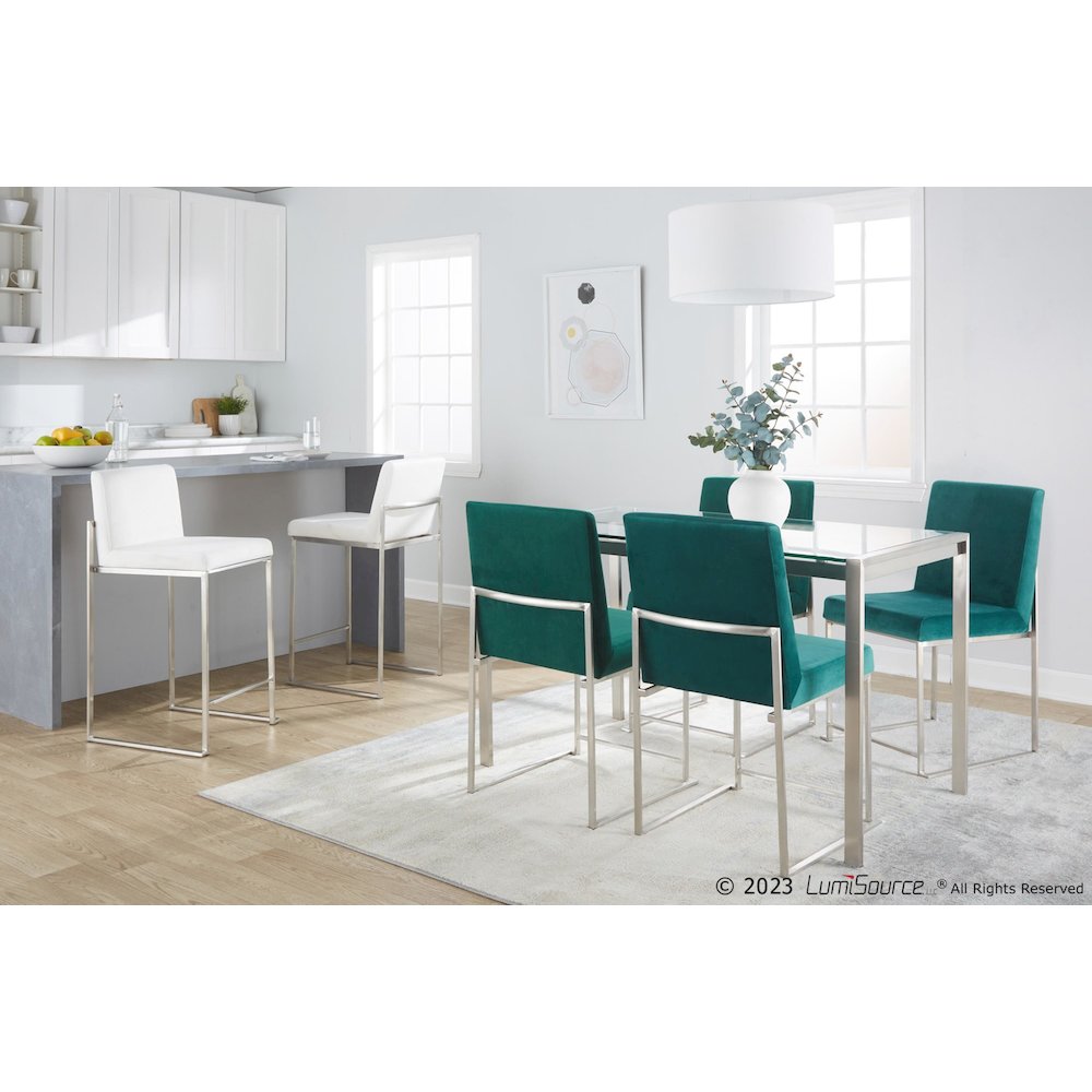 Fuji High Back 26" Fixed-Height Counter Stool - Set of 3. Picture 11