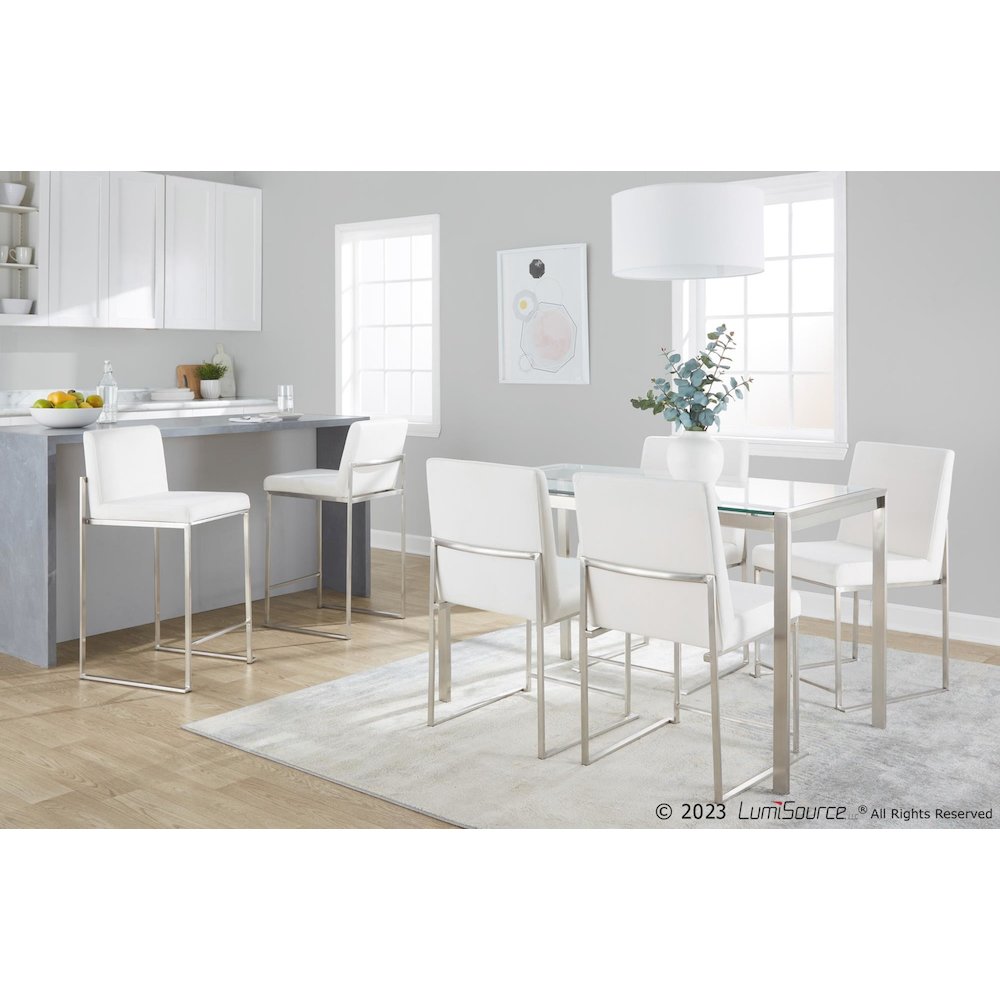 Fuji High Back 26" Fixed-Height Counter Stool - Set of 3. Picture 8