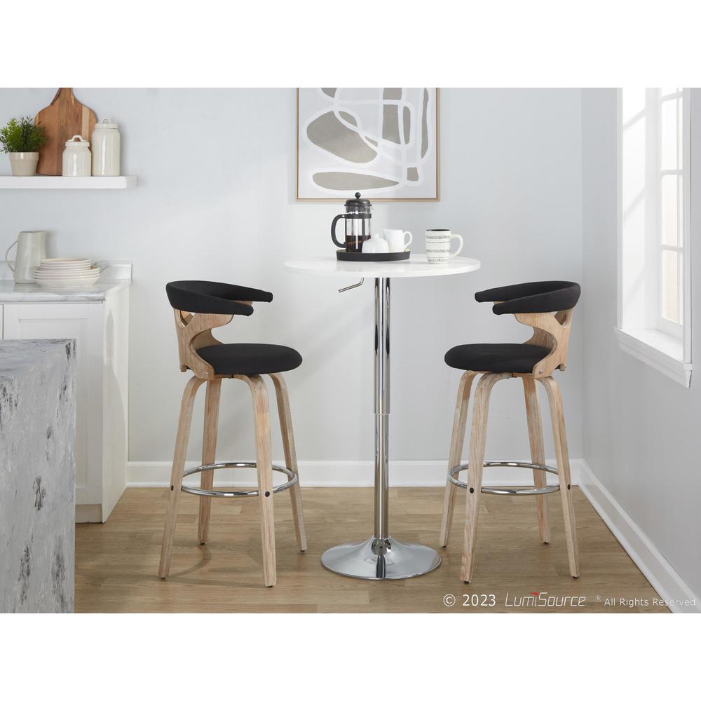 Multi Gardenia 30" Fixed-Height Barstool - Set of 2. Picture 9