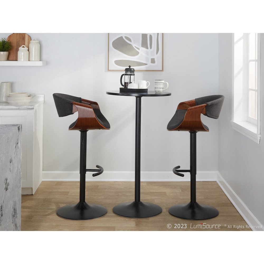 Curvo Adjustable Barstool - Set of 2. Picture 10