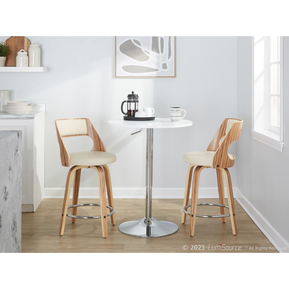 Cecina 24" Fixed-Height Counter Stool - Set of 2. Picture 9