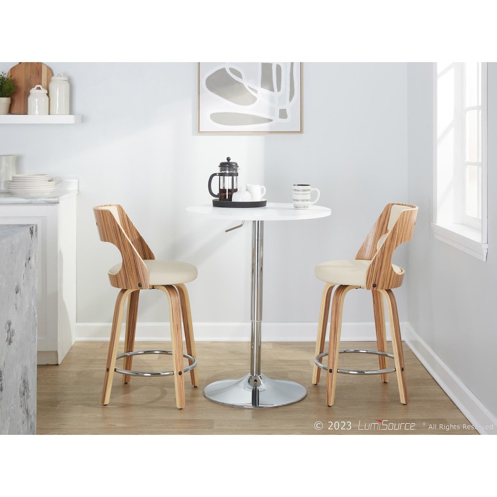 Cecina 24" Fixed-Height Counter Stool - Set of 2. Picture 10