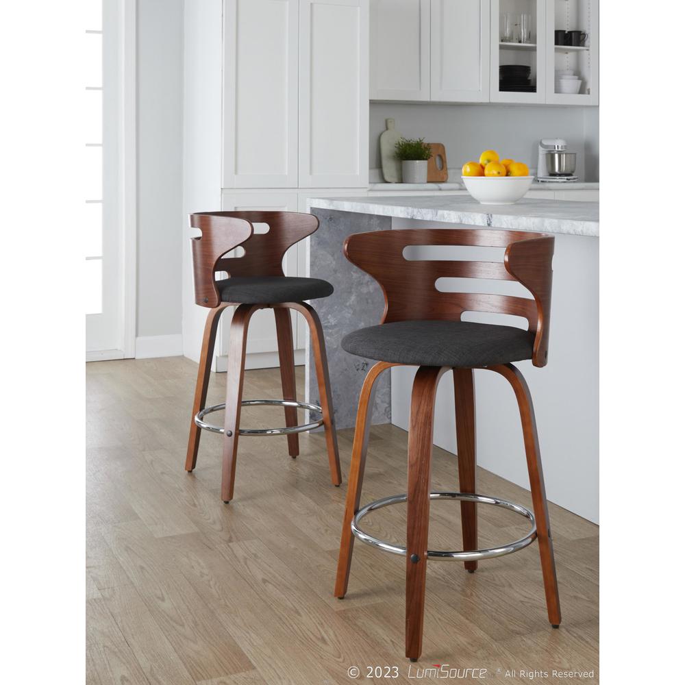 Multi Cosini 26" Fixed-Height Counter Stool - Set of 2. Picture 8