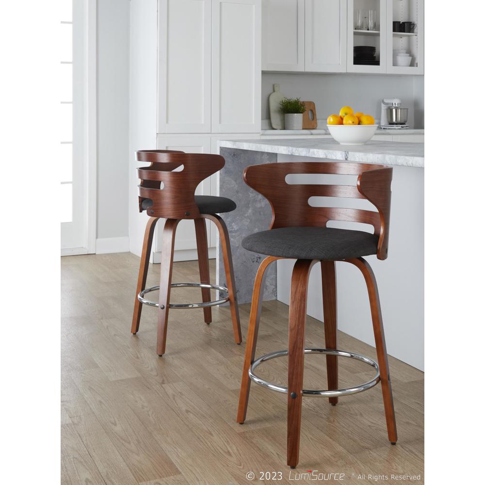 Multi Cosini 26" Fixed-Height Counter Stool - Set of 2. Picture 9
