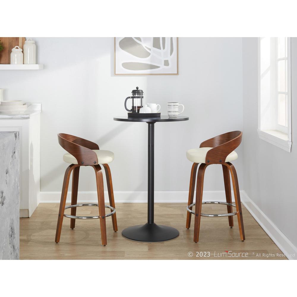Brown Grotto 26" Fixed-Height Counter Stool - Set of 2. Picture 10
