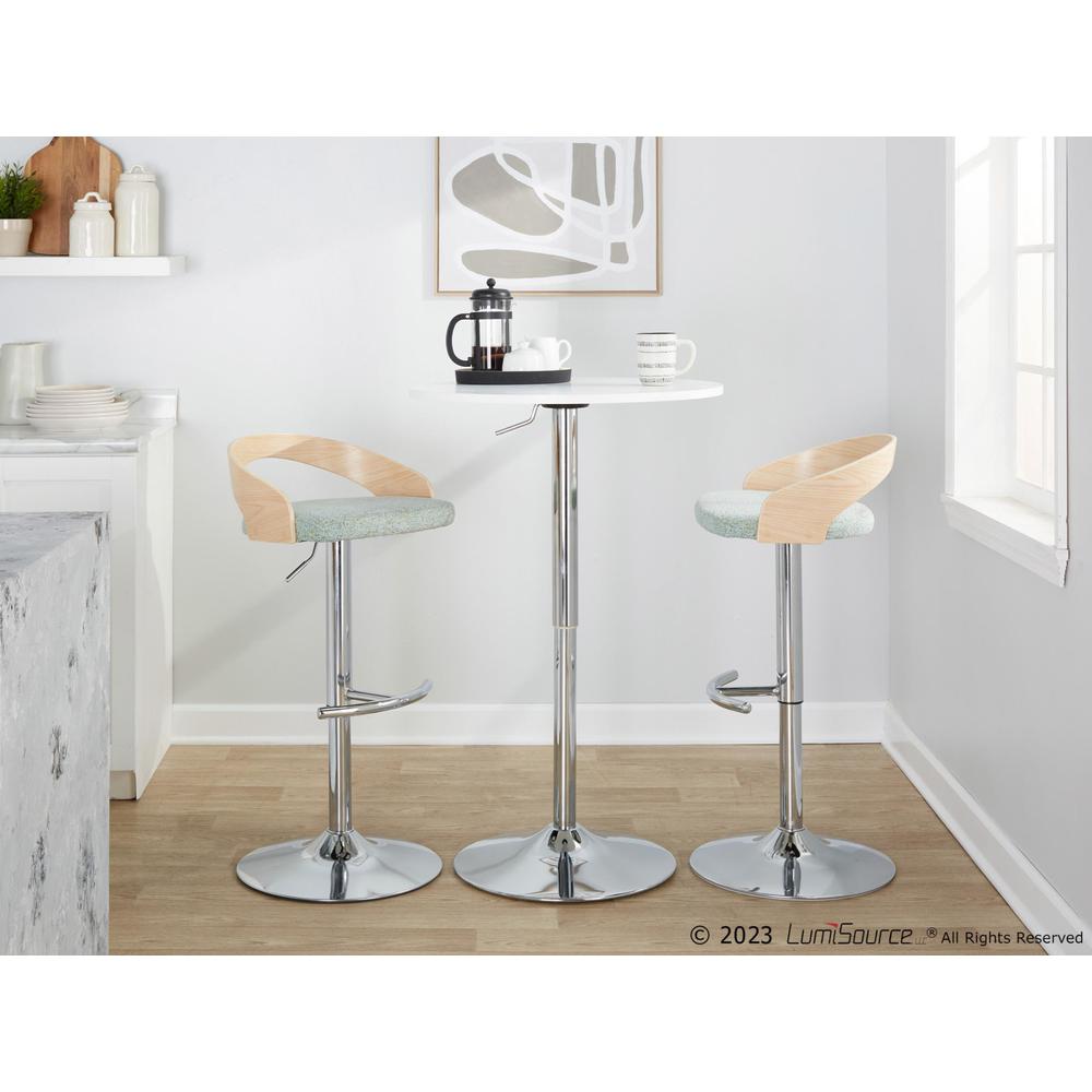 Silver Grotto Adjustable Barstool - Set of 2. Picture 11