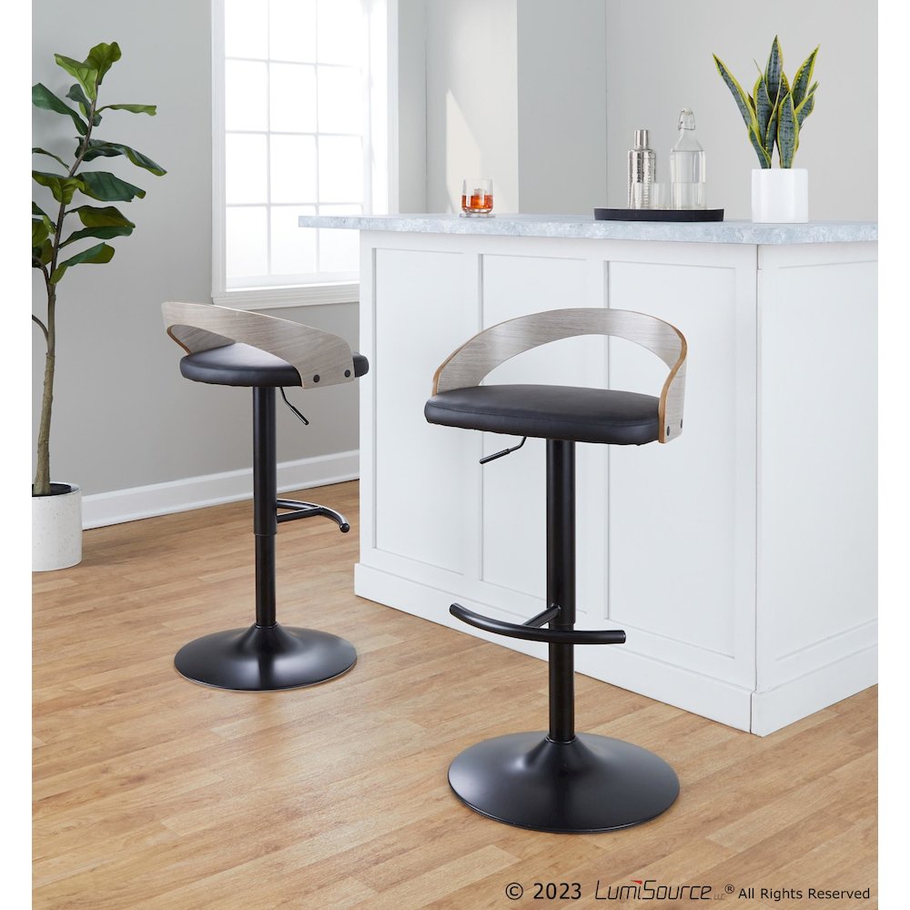 Grotto Adjustable Barstool - Set of 2. Picture 8
