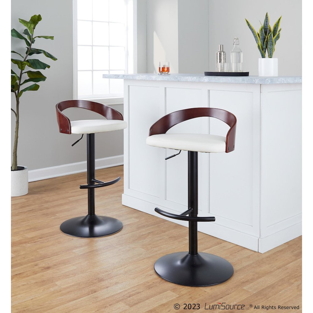 Grotto Adjustable Barstool - Set of 2. Picture 7