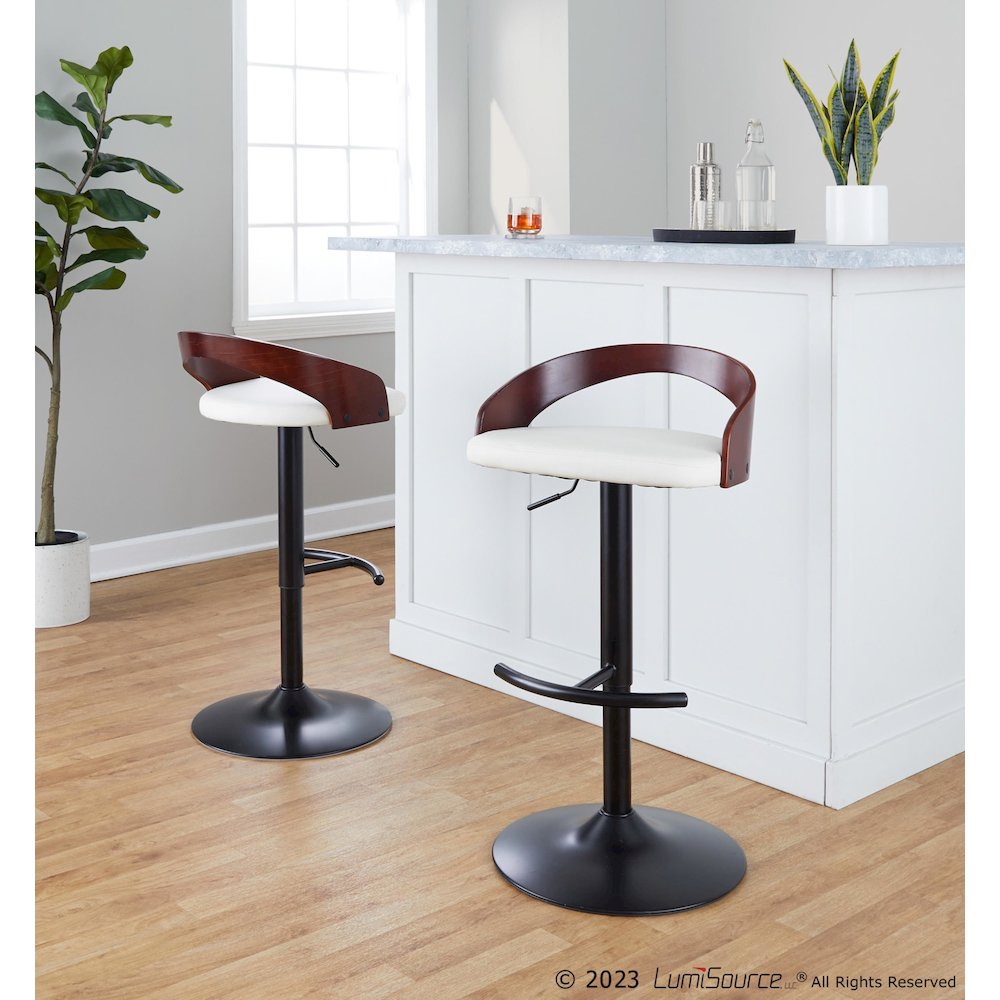 Grotto Adjustable Barstool - Set of 2. Picture 8