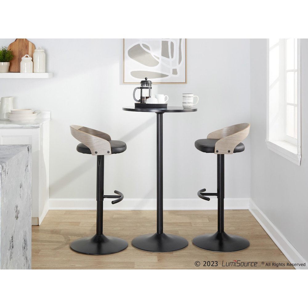 Grotto Adjustable Barstool - Set of 2. Picture 10