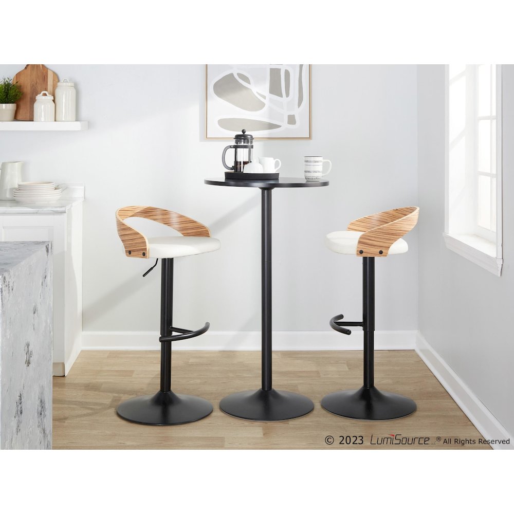 Grotto Adjustable Barstool - Set of 2. Picture 9