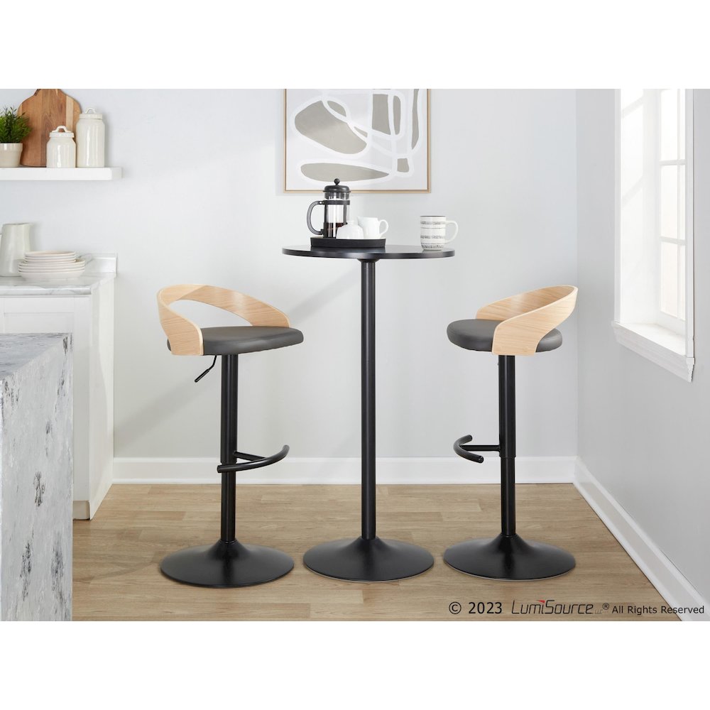 Grotto Adjustable Barstool - Set of 2. Picture 9