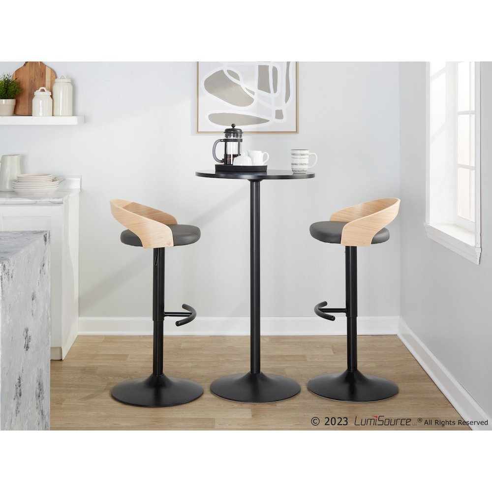 Grotto Adjustable Barstool - Set of 2. Picture 10
