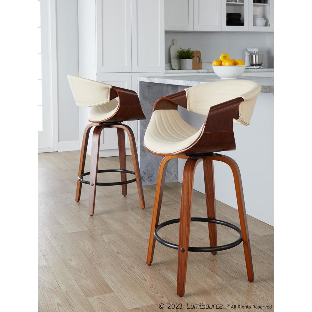 Multi Symphony 26" Fixed-Height Counter Stool - Set of 2. Picture 10