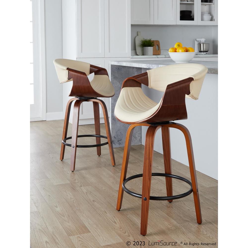 Multi Symphony 26" Fixed-Height Counter Stool - Set of 2. Picture 11