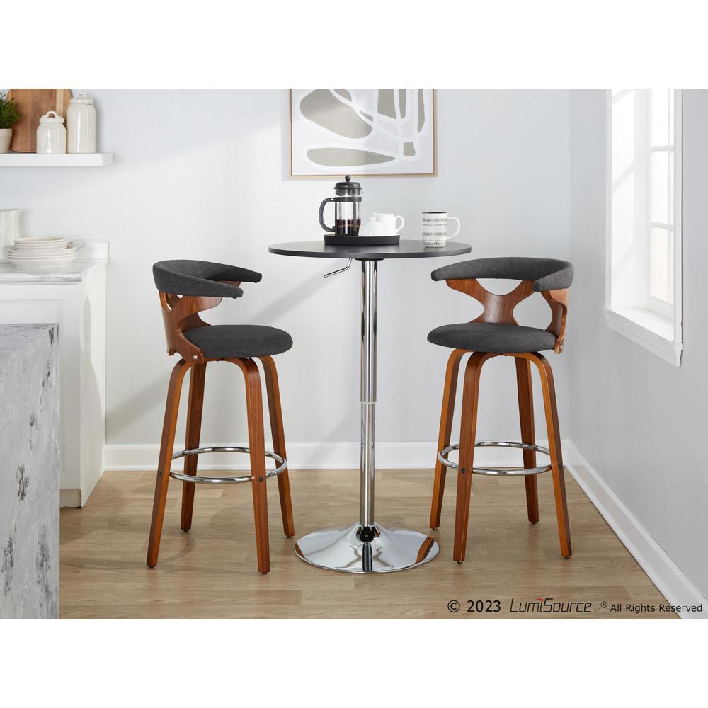 Grey Gardenia 30" Fixed-Height Barstool - Set of 2. Picture 9