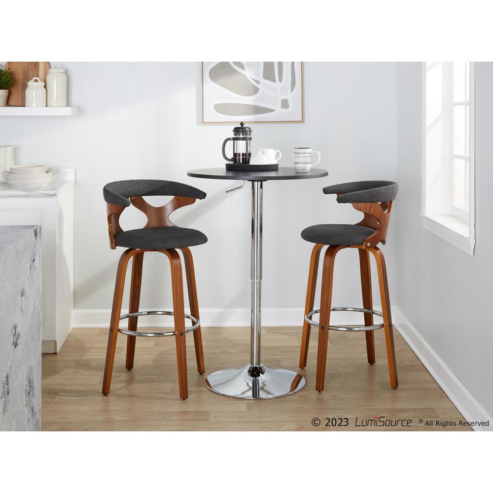 Grey Gardenia 30" Fixed-Height Barstool - Set of 2. Picture 10