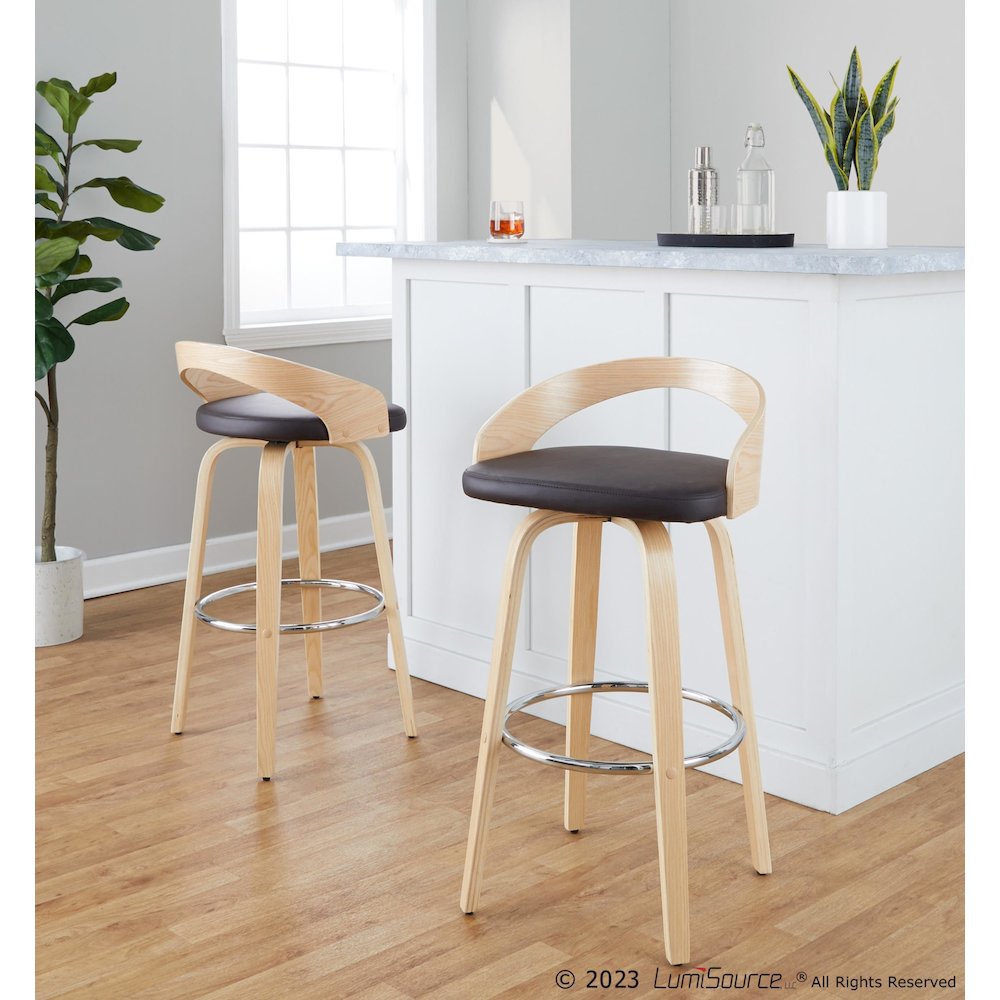 Grotto 30" Fixed-Height Barstool - Set of 2. Picture 9
