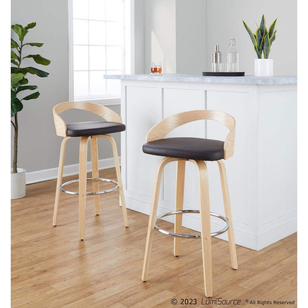Grotto 30" Fixed-Height Barstool - Set of 2. Picture 10