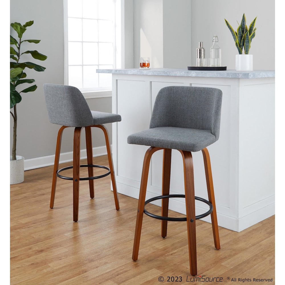 Toriano 30" Fixed-Height Barstool - Set of 2. Picture 7