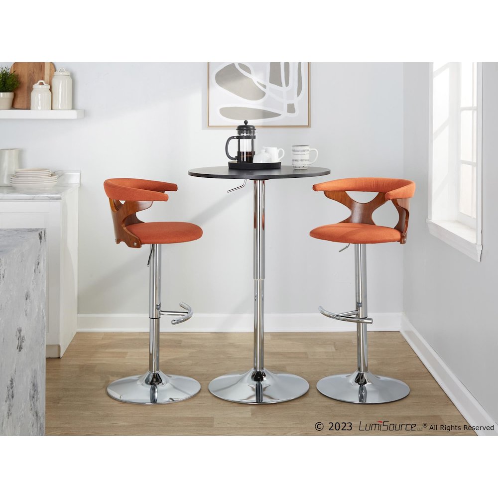 Gardenia Adjustable Barstool - Set of 3. Picture 7