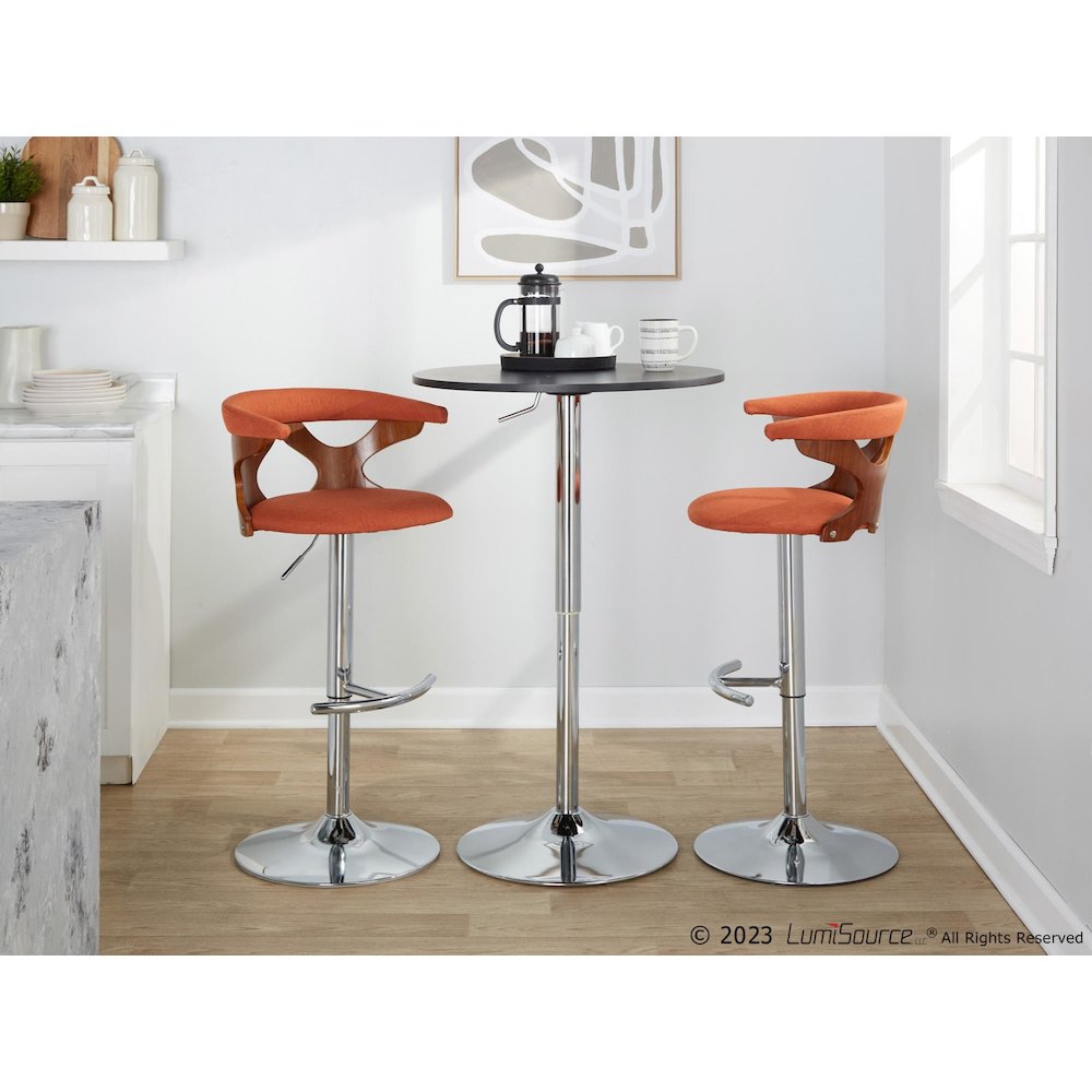 Gardenia Adjustable Barstool - Set of 3. Picture 8