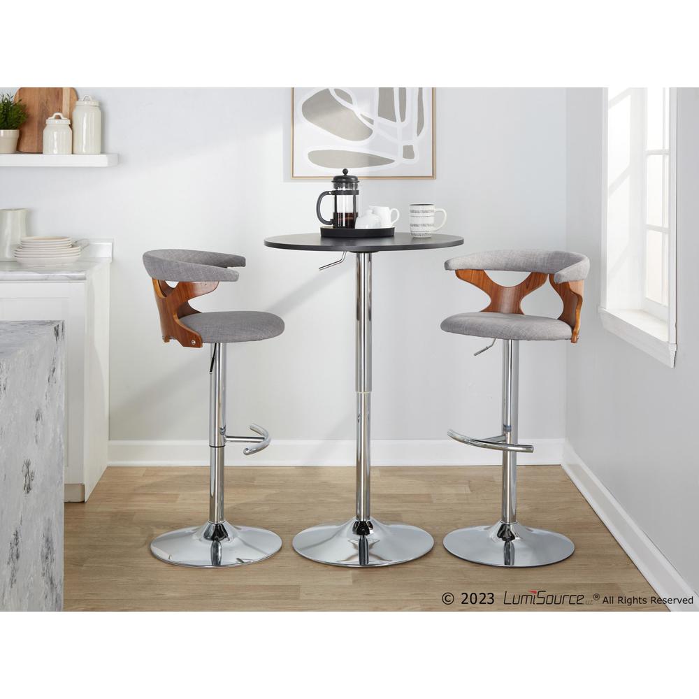 Grey Gardenia Adjustable Barstool - Set of 2. Picture 7