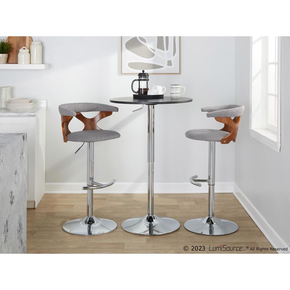 Grey Gardenia Adjustable Barstool - Set of 2. Picture 8