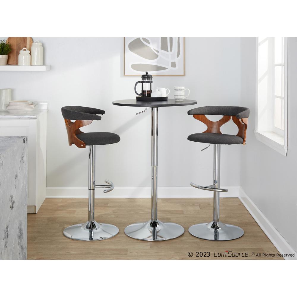 Grey Gardenia Adjustable Barstool - Set of 2. Picture 7