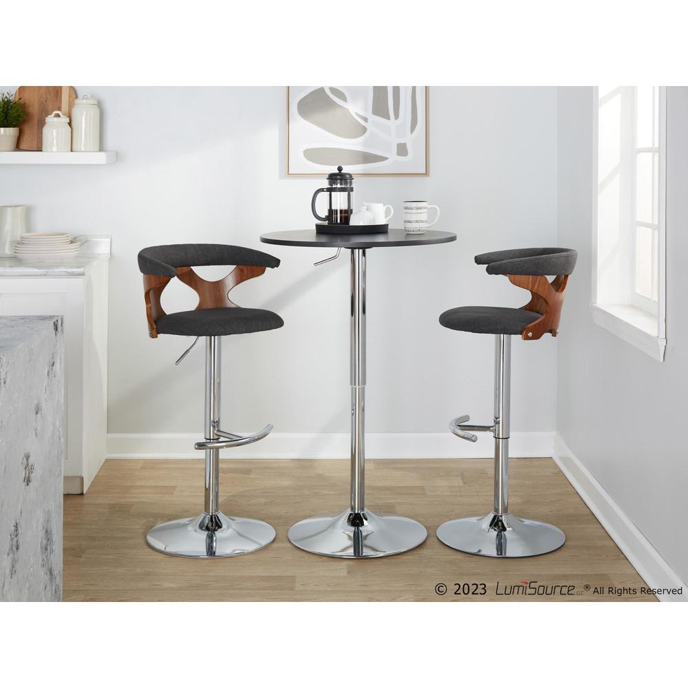 Grey Gardenia Adjustable Barstool - Set of 2. Picture 8