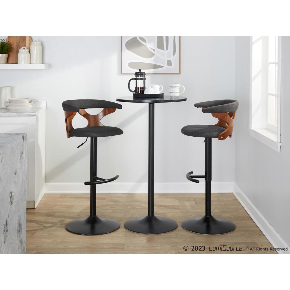 Grey Gardenia Adjustable Barstool - Set of 2. Picture 7