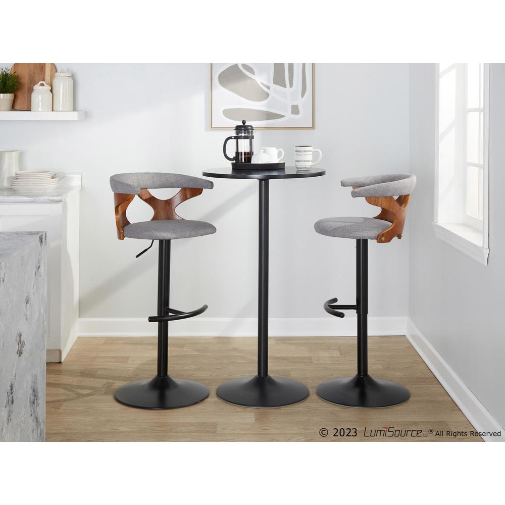 Grey Gardenia Adjustable Barstool - Set of 2. Picture 7
