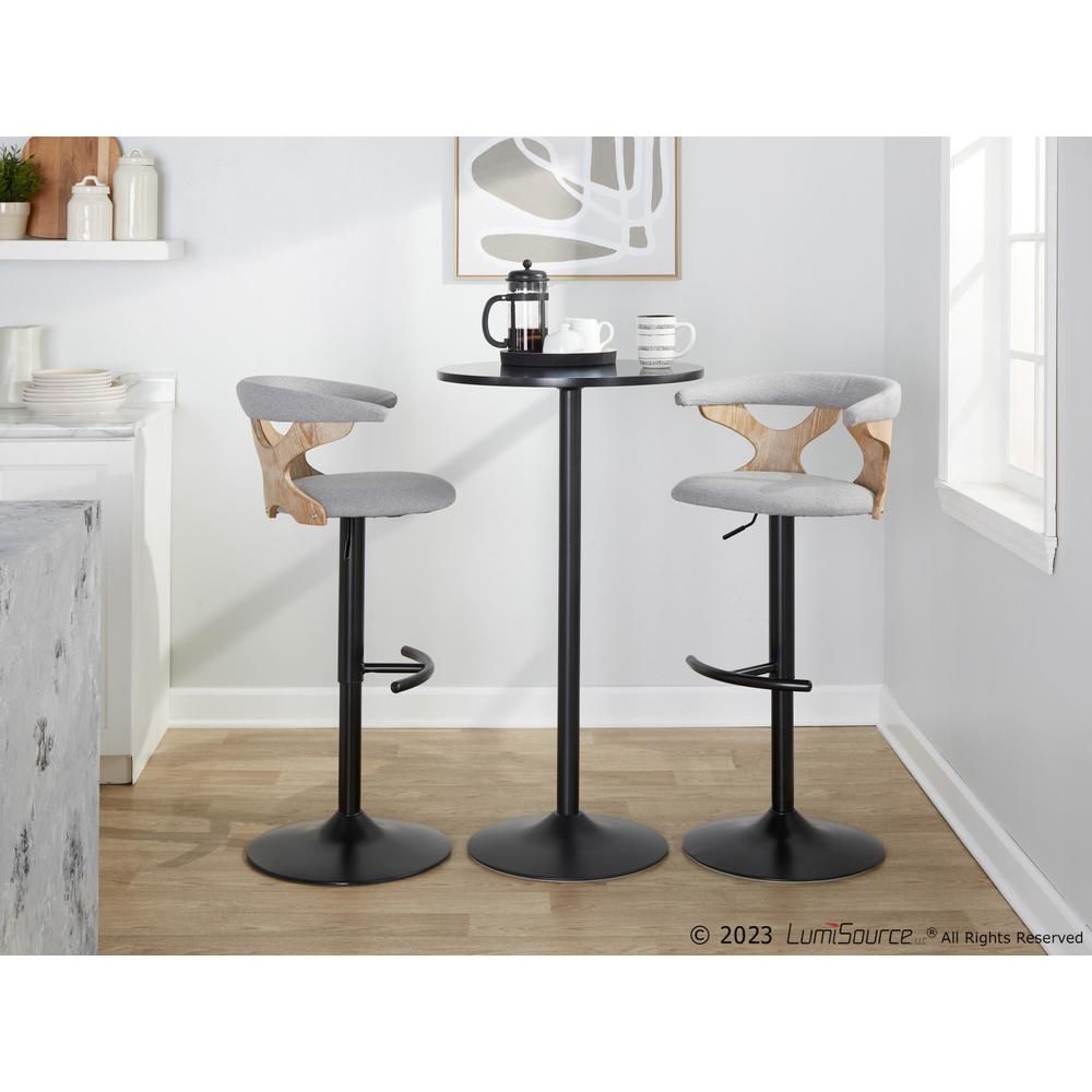 White Gardenia Adjustable Barstool - Set of 2. Picture 8