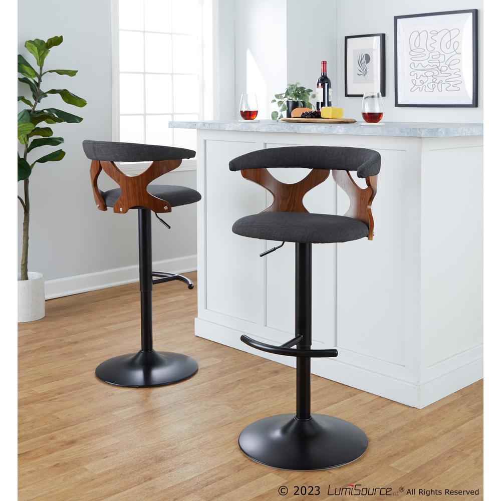 Grey Gardenia Adjustable Barstool - Set of 2. Picture 10
