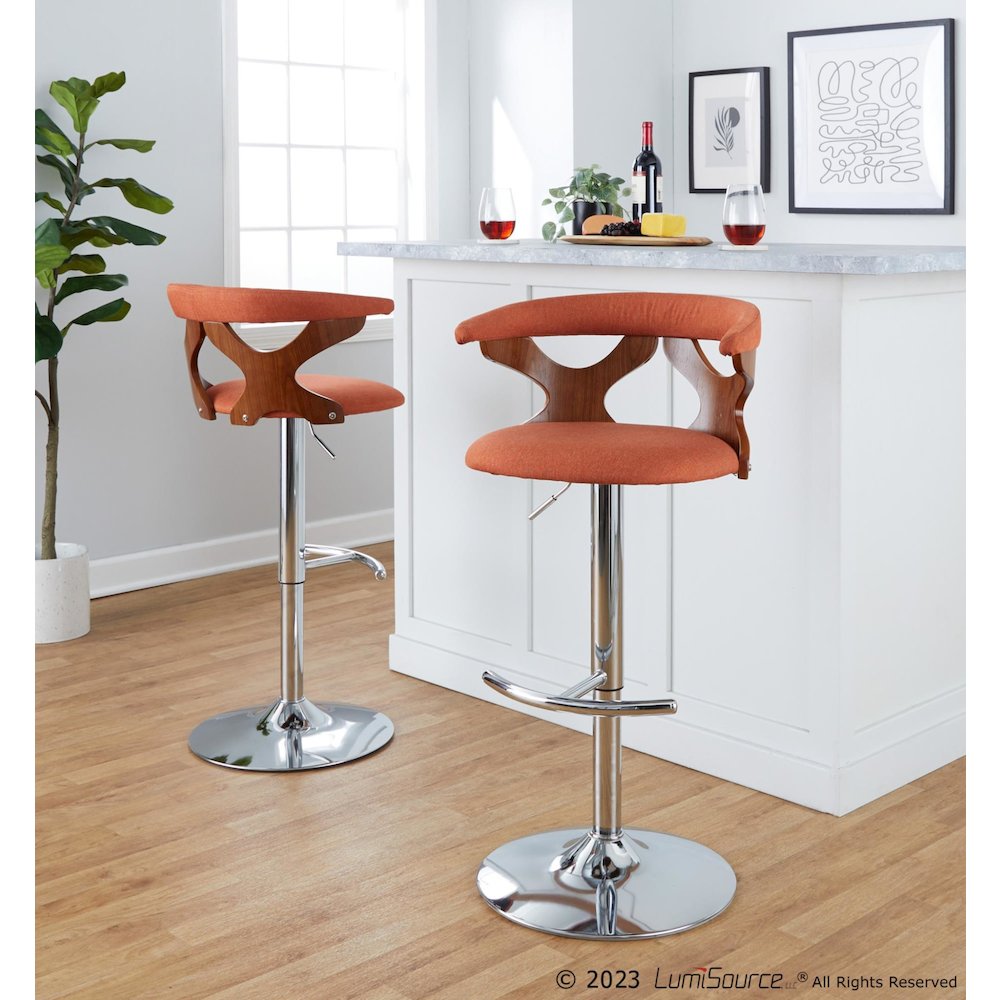 Gardenia Adjustable Barstool - Set of 3. Picture 9
