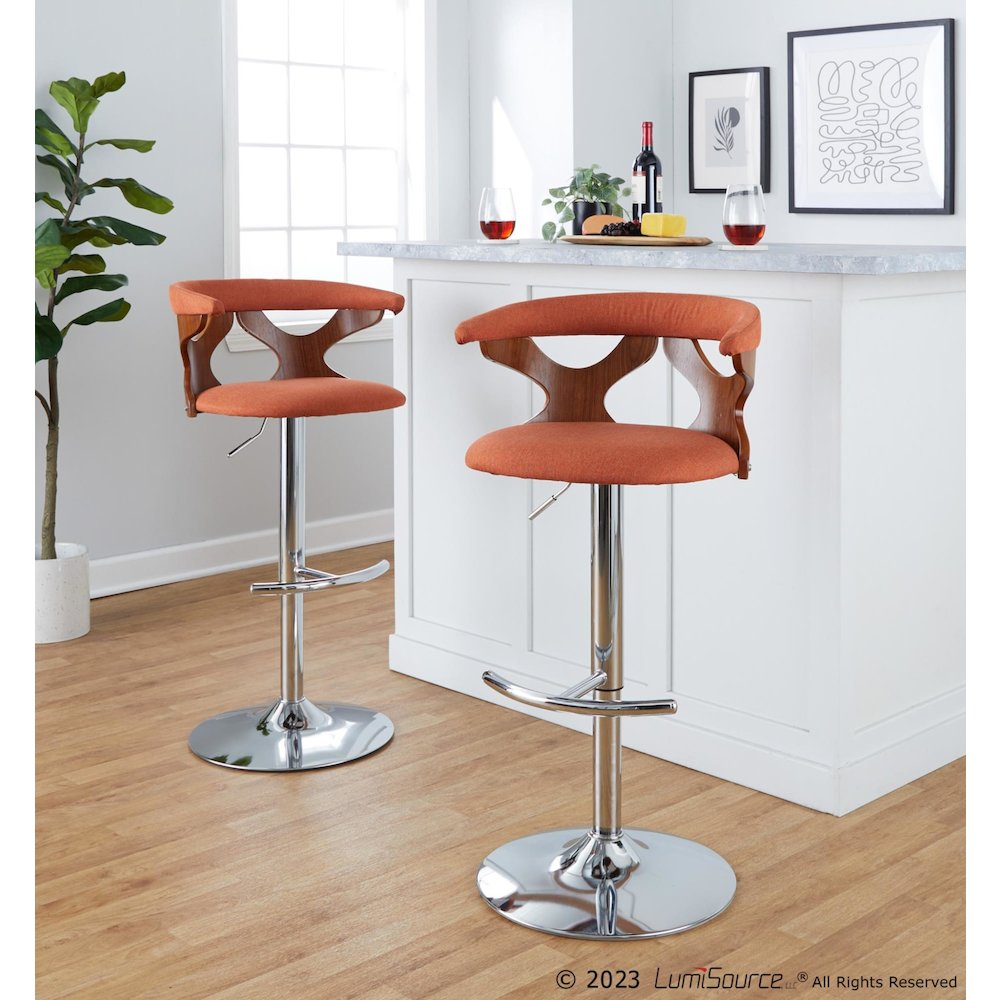 Gardenia Adjustable Barstool - Set of 3. Picture 10