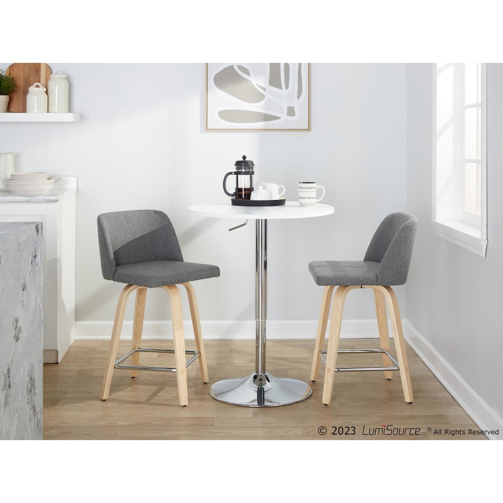 Toriano 24" Fixed-Height Counter Stool - Set of 2. Picture 10